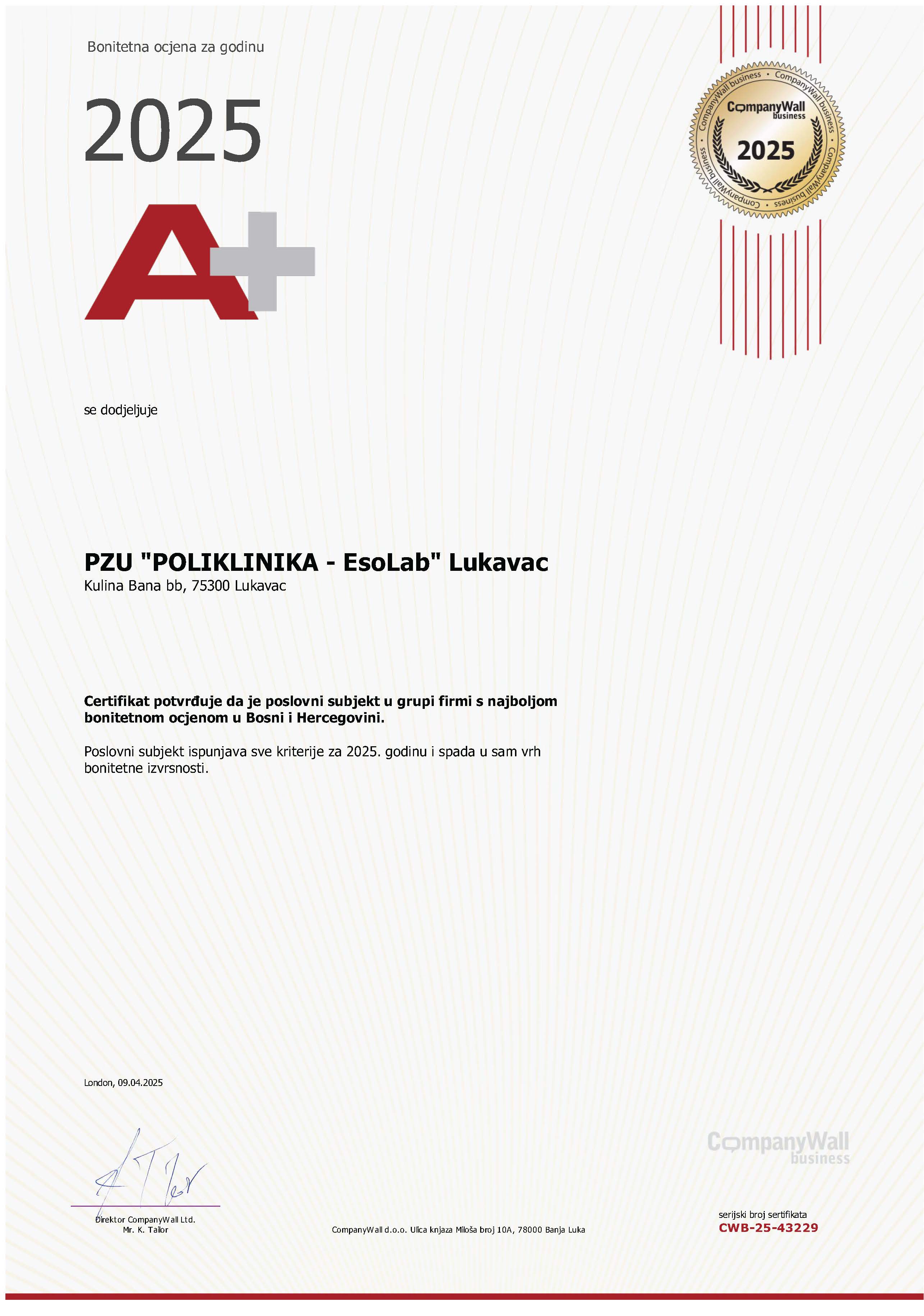 Poliklinika EsoLab Lukavac - povjerite svoje zdravlje nama!